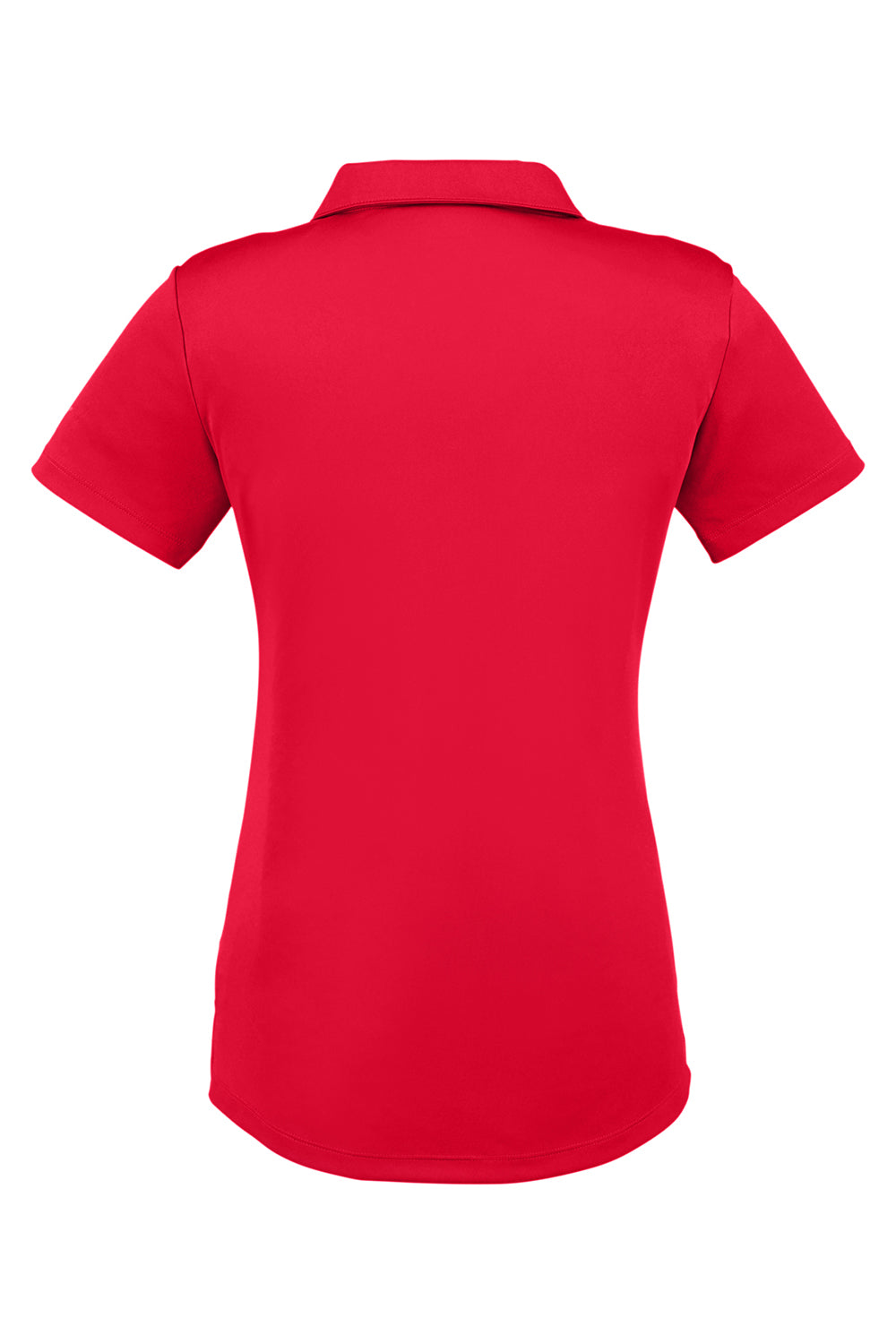 Puma 596800 Womens Icon Performance Moisture Wicking Short Sleeve Polo Shirt High Risk Red Flat Back