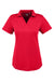 Puma 596800 Womens Icon Performance Moisture Wicking Short Sleeve Polo Shirt High Risk Red Flat Front