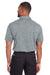 Puma 596801 Mens Icon Performance Moisture Wicking Short Sleeve Polo Shirt Quiet Shade Grey Model Back