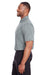 Puma 596801 Mens Icon Performance Moisture Wicking Short Sleeve Polo Shirt Quiet Shade Grey Model Side