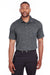 Puma 596801 Mens Icon Performance Moisture Wicking Short Sleeve Polo Shirt Black Model Front