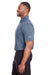 Puma 596801 Mens Icon Performance Moisture Wicking Short Sleeve Polo Shirt Peacoat Blue Model Side