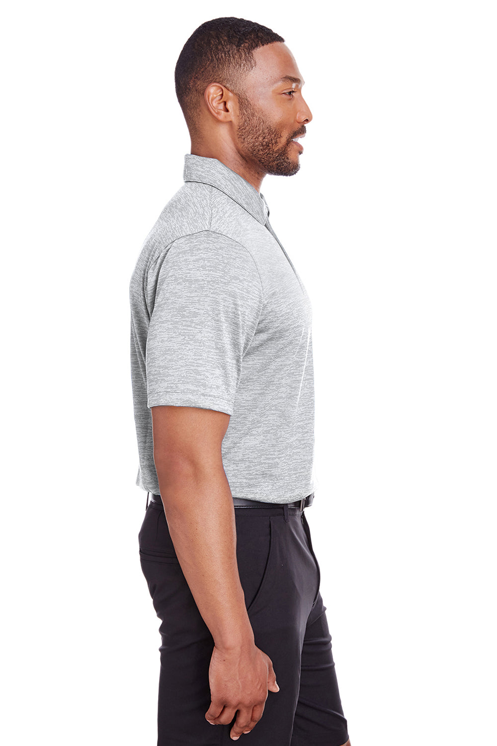 Puma 596801 Mens Icon Performance Moisture Wicking Short Sleeve Polo Shirt Bright White Model 3q