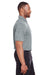 Puma 596801 Mens Icon Performance Moisture Wicking Short Sleeve Polo Shirt Quiet Shade Grey Model 3q