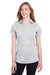 Puma 596802 Womens Icon Performance Moisture Wicking Short Sleeve Polo Shirt Bright White Model Front