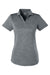 Puma 596802 Womens Icon Performance Moisture Wicking Short Sleeve Polo Shirt Quiet Shade Grey Flat Front