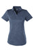 Puma 596802 Womens Icon Performance Moisture Wicking Short Sleeve Polo Shirt Peacoat Blue Flat Front