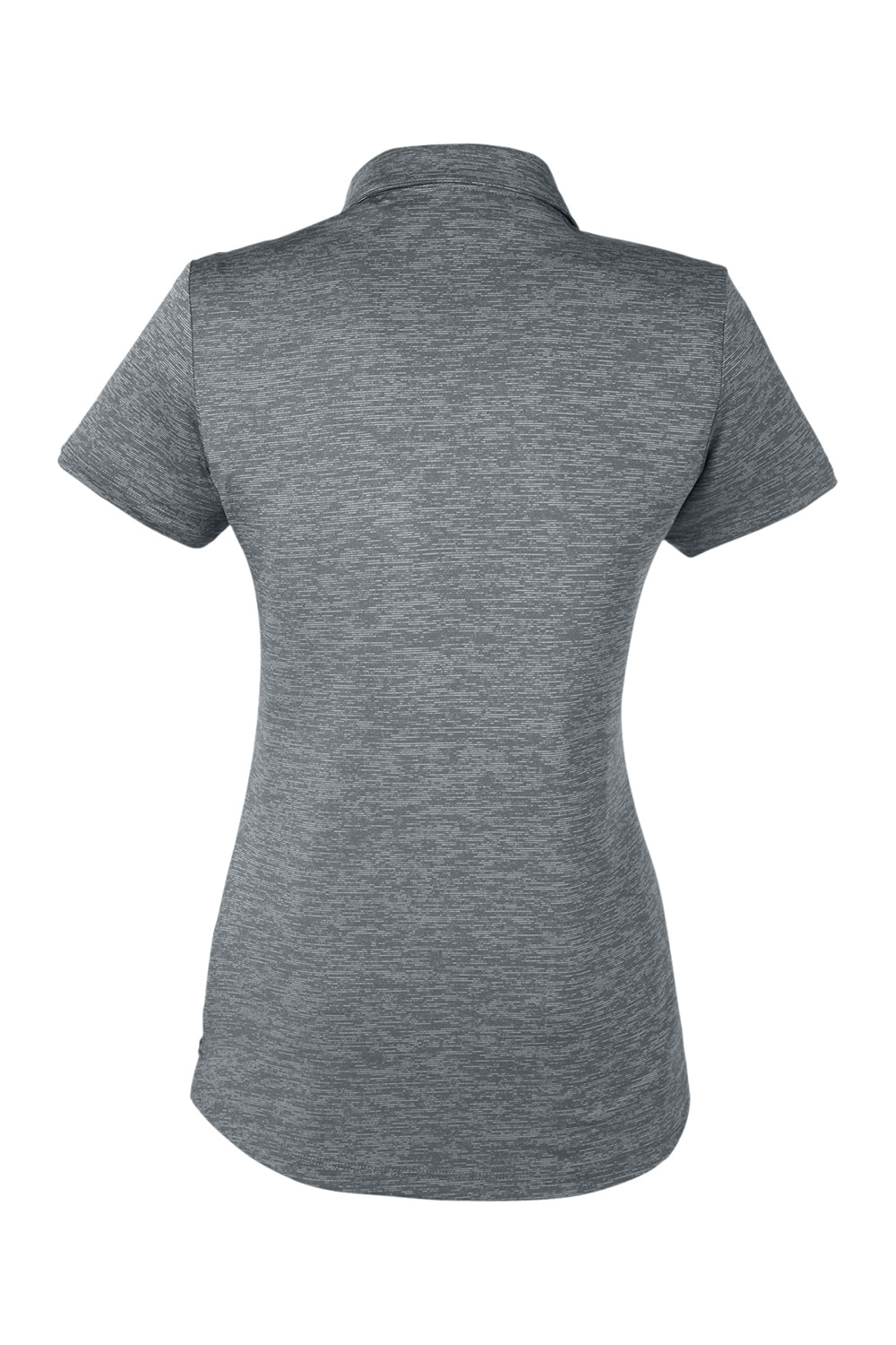 Puma 596802 Womens Icon Performance Moisture Wicking Short Sleeve Polo Shirt Quiet Shade Grey Flat Back