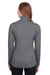 Puma 596803 Womens Icon Performance Moisture Wicking Full Zip Sweatshirt Quiet Shade Grey Model Back