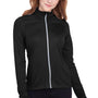 Puma Womens Icon Performance Moisture Wicking Full Zip Sweatshirt - Black