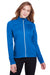 Puma 596803 Womens Icon Performance Moisture Wicking Full Zip Sweatshirt Lapis Blue Model Front