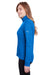Puma 596803 Womens Icon Performance Moisture Wicking Full Zip Sweatshirt Lapis Blue Model Side