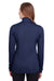 Puma 596803 Womens Icon Performance Moisture Wicking Full Zip Sweatshirt Peacoat Blue Model Back