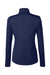 Puma 596803 Womens Icon Performance Moisture Wicking Full Zip Sweatshirt Peacoat Blue Flat Back