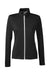 Puma 596803 Womens Icon Performance Moisture Wicking Full Zip Sweatshirt Black Flat Front