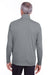 Puma 596807 Mens Icon Performance Moisture Wicking 1/4 Zip Sweatshirt Quiet Shade Grey Model Back