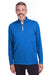 Puma 596807 Mens Icon Performance Moisture Wicking 1/4 Zip Sweatshirt Lapis Blue Model Front