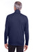 Puma 596807 Mens Icon Performance Moisture Wicking 1/4 Zip Sweatshirt Peacoat Blue Model Back