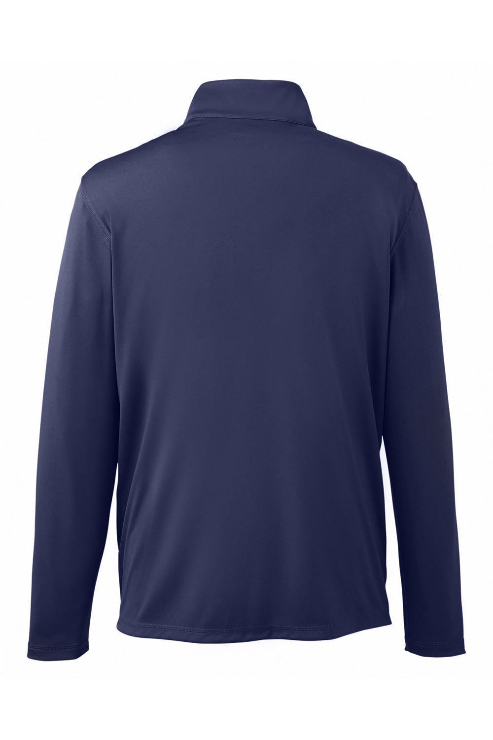 Puma 596807 Mens Icon Performance Moisture Wicking 1/4 Zip Sweatshirt Peacoat Blue Flat Back