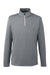 Puma 596807 Mens Icon Performance Moisture Wicking 1/4 Zip Sweatshirt Quiet Shade Grey Flat Front