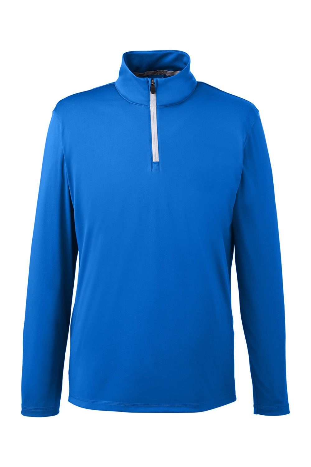 Puma 596807 Mens Icon Performance Moisture Wicking 1/4 Zip Sweatshirt Lapis Blue Flat Front