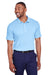 Puma 596920 Mens Fusion Performance Moisture Wicking Short Sleeve Polo Shirt Blue Bell Model Front