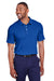 Puma 596920 Mens Fusion Performance Moisture Wicking Short Sleeve Polo Shirt Surf The Web Blue Model Front