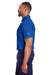 Puma 596920 Mens Fusion Performance Moisture Wicking Short Sleeve Polo Shirt Surf The Web Blue Model Side