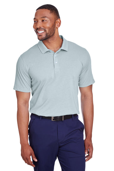 Puma 596920 Mens Fusion Performance Moisture Wicking Short Sleeve Polo Shirt Quarry Grey Model Front