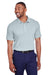 Puma 596920 Mens Fusion Performance Moisture Wicking Short Sleeve Polo Shirt Quarry Grey Model Front