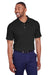 Puma 596920 Mens Fusion Performance Moisture Wicking Short Sleeve Polo Shirt Black Model Front
