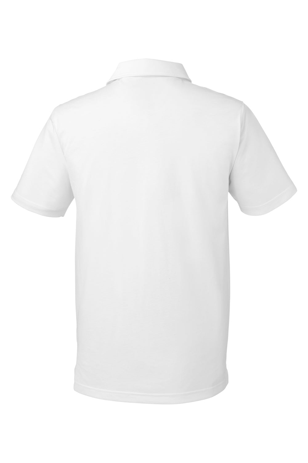 Puma 596920 Mens Fusion Performance Moisture Wicking Short Sleeve Polo Shirt Bright White Flat Back