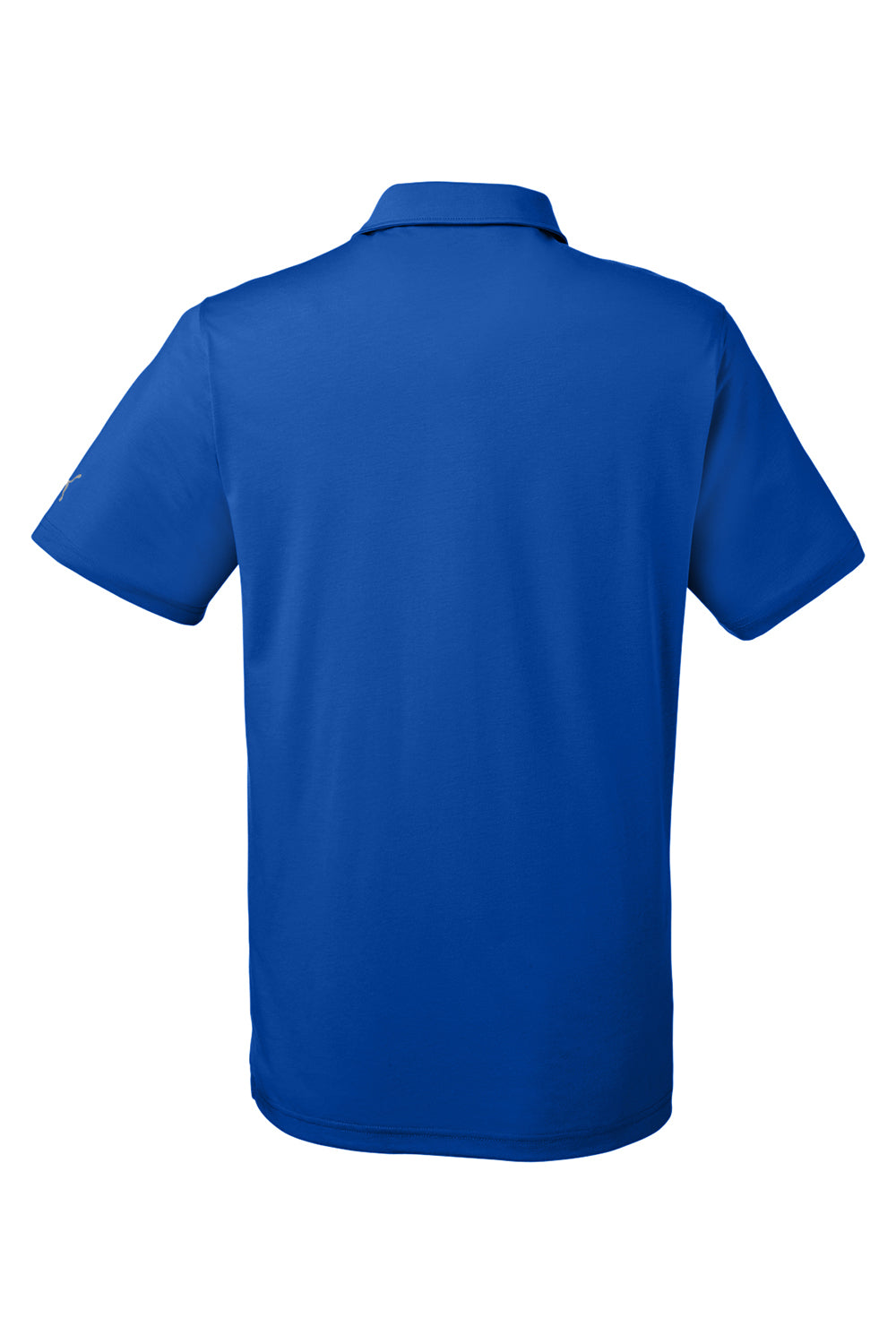 Puma 596920 Mens Fusion Performance Moisture Wicking Short Sleeve Polo Shirt Surf The Web Blue Flat Back