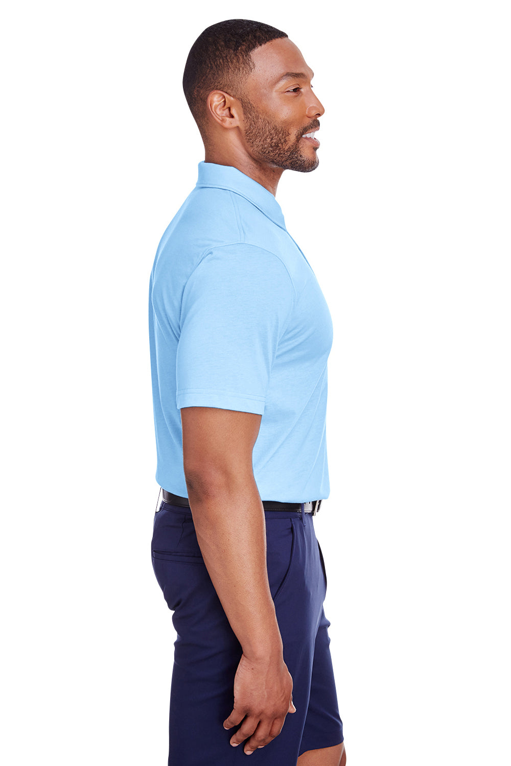 Puma 596920 Mens Fusion Performance Moisture Wicking Short Sleeve Polo Shirt Blue Bell Model 3q