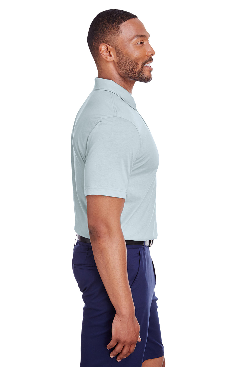 Puma 596920 Mens Fusion Performance Moisture Wicking Short Sleeve Polo Shirt Quarry Grey Model 3q