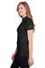 Puma 596921 Womens Fusion Performance Moisture Wicking Short Sleeve Polo Shirt Black Model Side