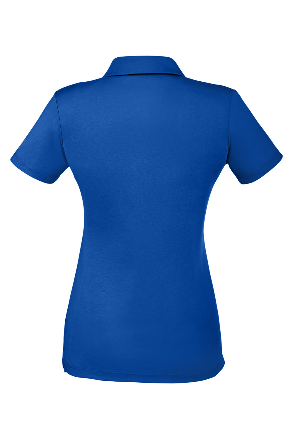 Puma 596921 Womens Fusion Performance Moisture Wicking Short Sleeve Polo Shirt Surf The Web Blue Flat Back