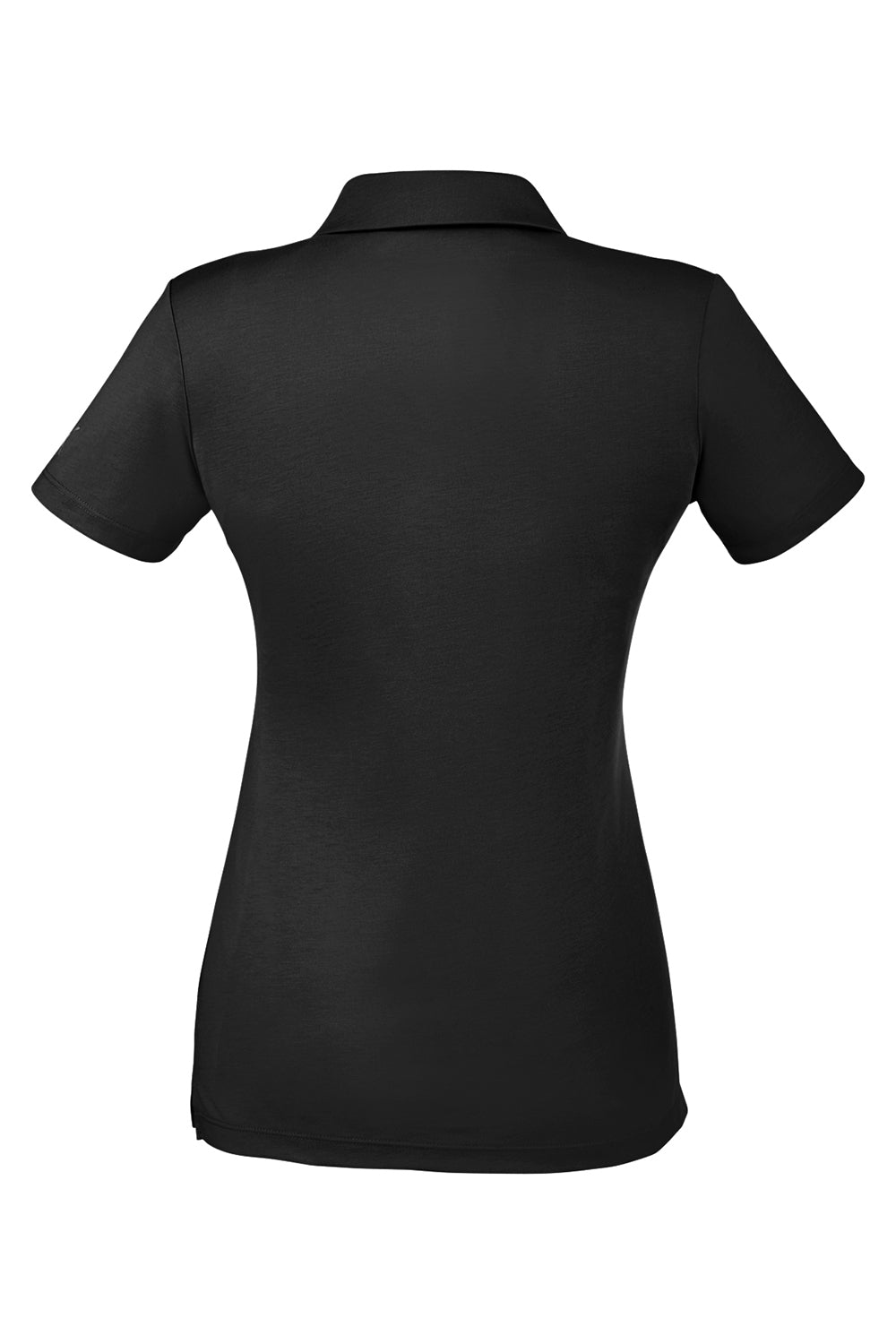 Puma 596921 Womens Fusion Performance Moisture Wicking Short Sleeve Polo Shirt Black Flat Back