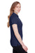 Puma 596921 Womens Fusion Performance Moisture Wicking Short Sleeve Polo Shirt Peacoat Blue Model 3q