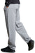 Russell Athletic 596HBM Mens Dri Power Moisture Wicking Open Bottom Sweatpants w/ Pockets Oxford Grey Model Back