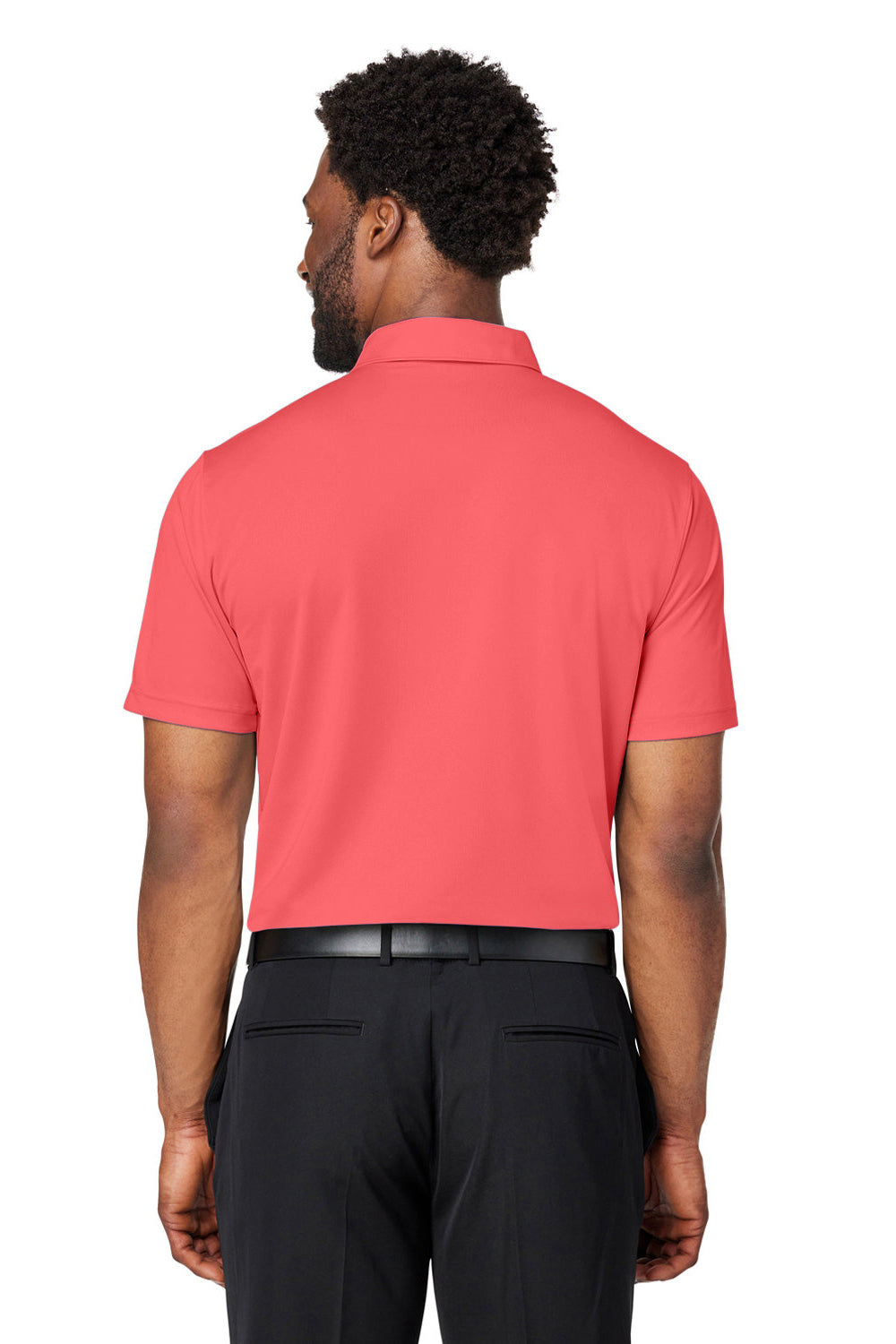 Puma 599120 Mens Gamer Moisture Wicking Short Sleeve Polo Shirt Hot Coral Model Back