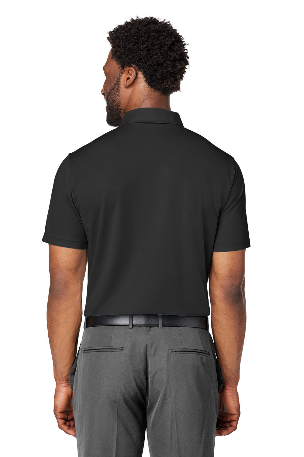 Puma 599120 Mens Gamer Moisture Wicking Short Sleeve Polo Shirt Black Model Back