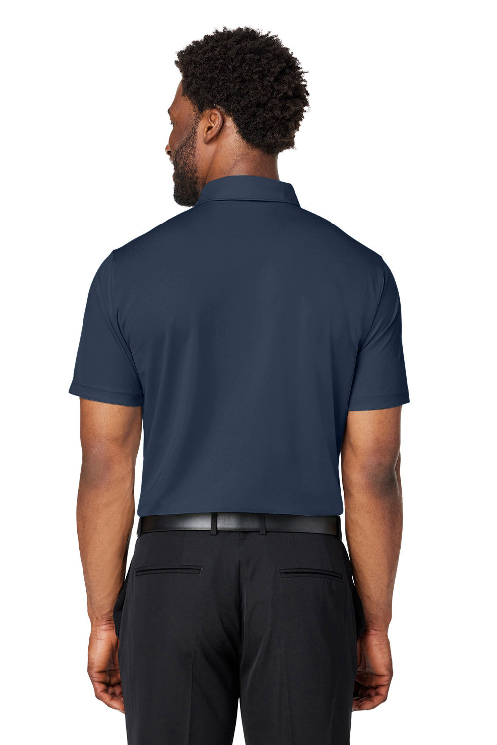 Puma 599120 Mens Gamer Moisture Wicking Short Sleeve Polo Shirt Navy Blue Model Back