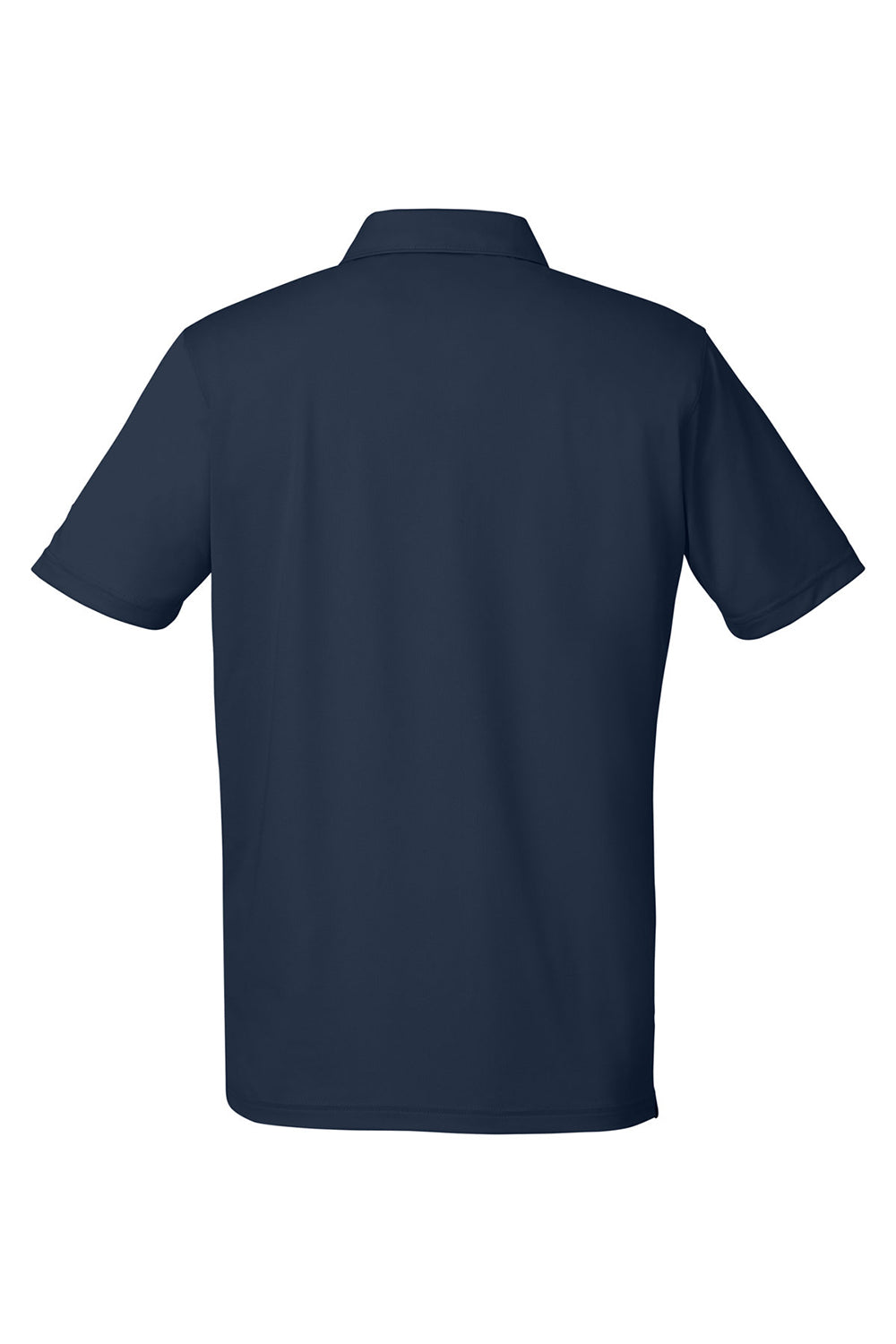 Puma 599120 Mens Gamer Moisture Wicking Short Sleeve Polo Shirt Navy Blue Flat Back