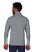 Puma 599127 Mens Gamer Moisture Wicking 1/4 Zip Sweatshirt Quiet Shade Grey Model Back