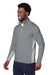 Puma 599127 Mens Gamer Moisture Wicking 1/4 Zip Sweatshirt Quiet Shade Grey Model 3q