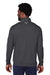 Puma 599129 Mens Cloudspun Moisture Wicking 1/4 Zip Sweatshirt Heather Black/Quiet Shade Grey Model Back