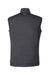 Puma 599130 Mens Cloudspun T7 Moisture Wicking Full Zip Vest Heather Black/Quiet Shade Grey Flat Back