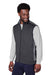 Puma 599130 Mens Cloudspun T7 Moisture Wicking Full Zip Vest Heather Black/Quiet Shade Grey Model 3q