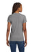 Gildan 5V00L Womens Short Sleeve V-Neck T-Shirt Heather Graphite Grey Model Back